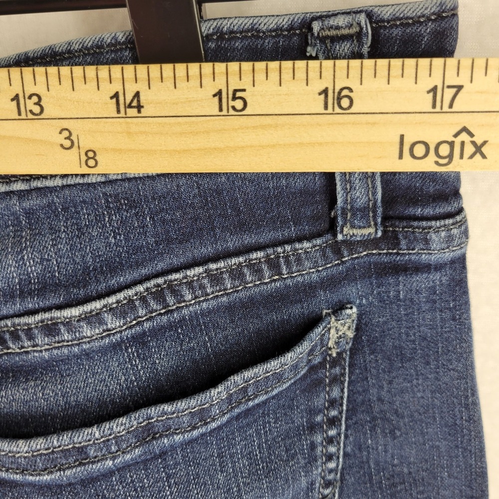 Lee Riders Jeans Womens‎ 18P Mid Rise Modern Skinny Dark Wash Stretch - Picture 6 of 8